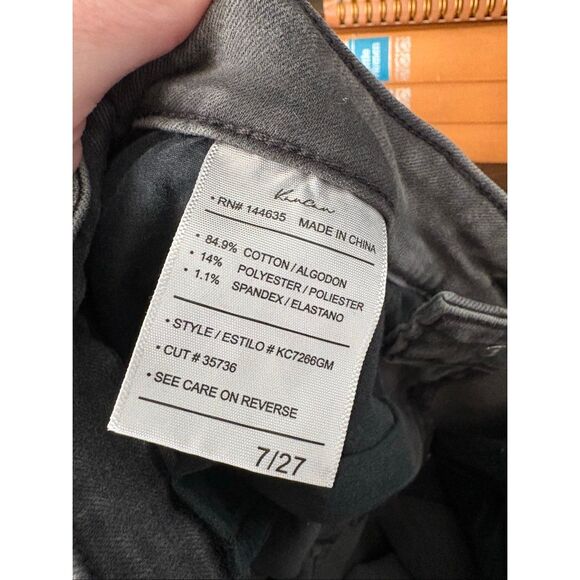 KanCan Hailey High Rise Gray Washed Distressed Skinny Jean Size 7 / 27 - Picture 7 of 8